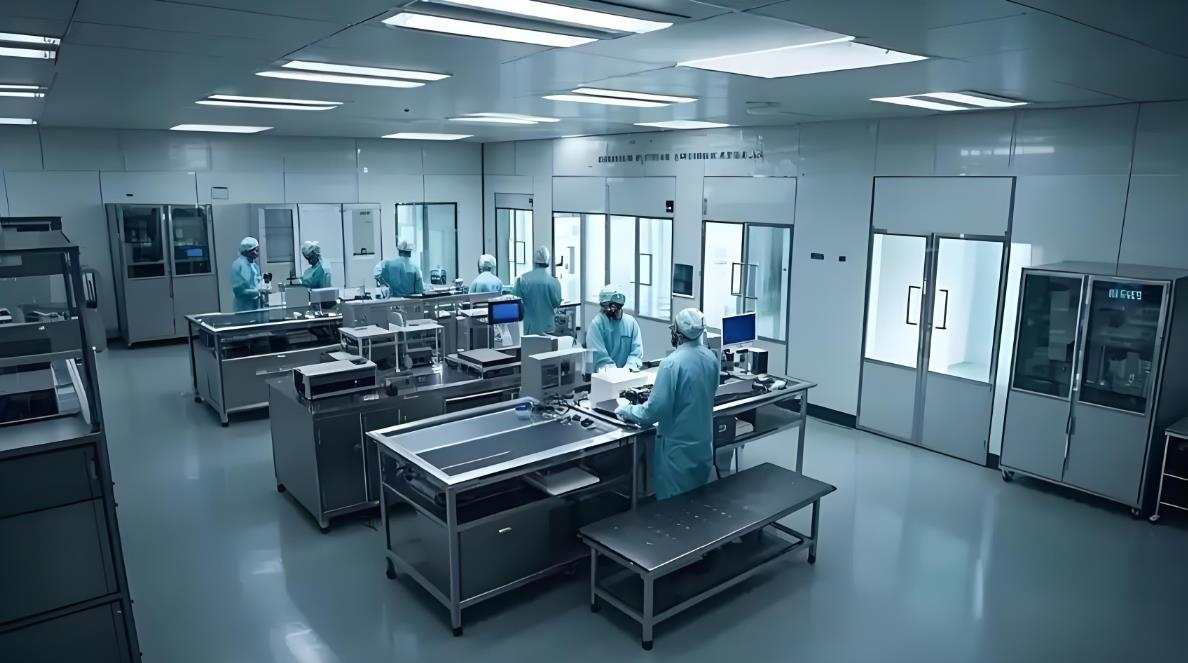 重慶廠房裝修效果圖，1000平電子無塵車間裝修效果圖